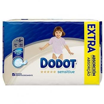 Dodot Sensitive Pañales Talla 6+ - 44 Pañales, 14 kg+