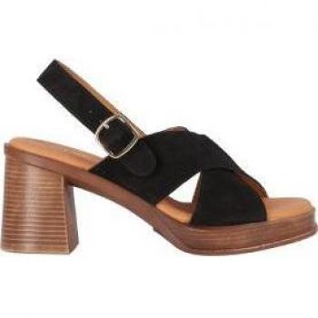 Chika10 Leather NEW GODO 03 Sandalia de Tacón Negro/Black