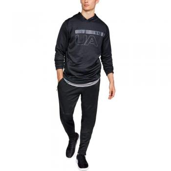 Under Armour Mk1 Terry Tapered Pant, Pantalón Largo Hombre, Negro