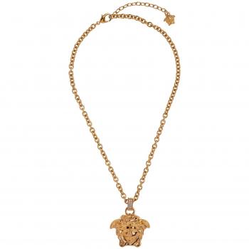 Versace Medusa Head Necklace, Yellow, Female, Size: ONE SIZE