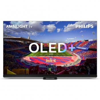 Televisor Philips 65OLED908 de 65 pulgadas con tecnología UHD 4K, Ambilight 3 lados, Google TV, P5 AI Intelligent, Sonido B&W, HDR10 / HDR10+, Dolby Vision y Smart TV.