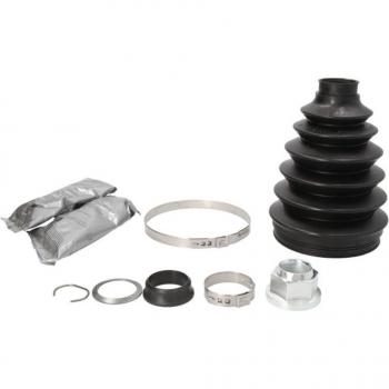 Kit de fuelles para eje de transmisión SPIDAN 25612, incluye fuelles de goma, abrazaderas metálicas, compatible con vehículos específicos, resistente a la intemperie y al desgaste