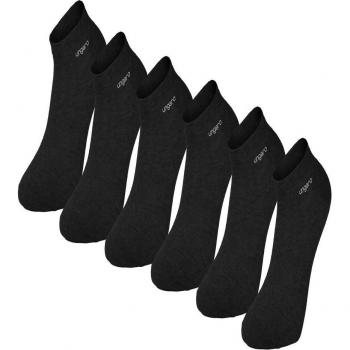 Pack 6 calcetines sneakers tobilleros en color negro