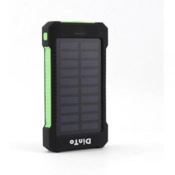 dinto Dual Puertos USB paneles solares 10000 mAh Solar Portátil Batería Externo Solar cargadores para tabletas de teléfonos celulares y cámaras, etc.