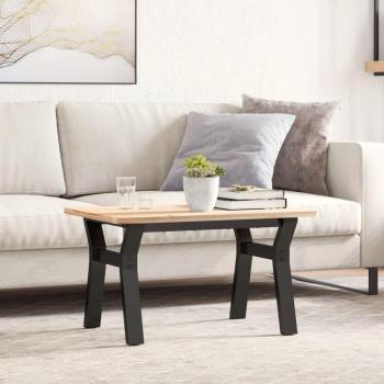 Marco Y-Legs para mesa de estar 60x40x38 cm en hierro fundido, color negro