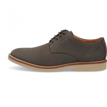 Zapatos de cordones Atticus LT Lace de hombre en nobuck color gris Clarks