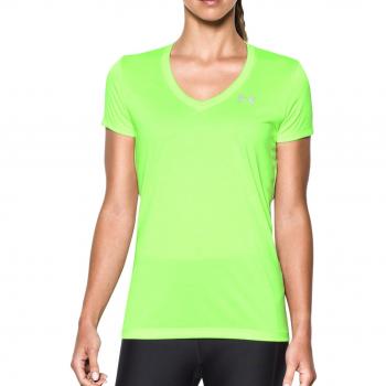 Under Armour Tech Ssv-Twist Camisa de Manga Corta, Mujer, Verde, S