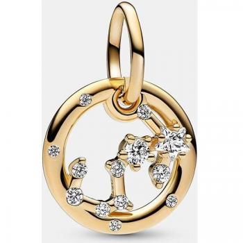 Pandora Scorpio Zodiac Charm with 14K Gold Plating and Zirconia