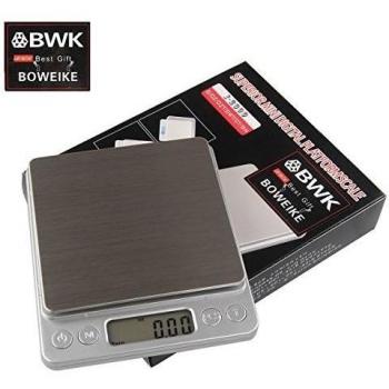 Boweike 3000g-0.1g Balanza Báscula Electrónico Alta Precisión Cocina Con Pantalla LCD Balanza Digital De Precisión