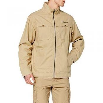 Columbia Tolmie Butte Jacket Chaqueta, Aislamiento térmico sintético Hi-Loft, Hombre, British Tan, S