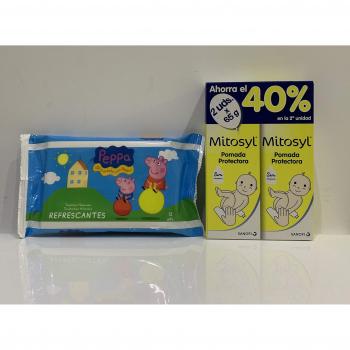 Toallitas bebé pepapig + crema mytosil 2ds