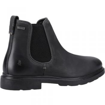 Hush Puppies Preston Leather Black Chelsea Boots for Men