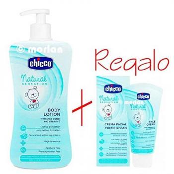 Chicco Natural Sensation Pack Crema Corporal 500ml + Crema Facial 50ml