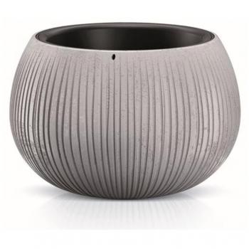 Bowl de Plástico con Depósito en Color Cemento Prosperplast, 19,5 x 29 x 29 cm
