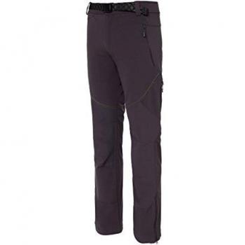 Izas Ultar Pantalones Trekking, Hombre, Gris Oscuro/Amarillo, XXL