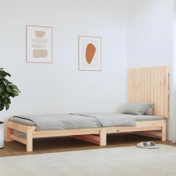 Cabecero de cama de pared 82,5x3x60 cm Madera maciza de pino Marrón