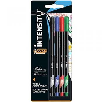 Rotulador Bic Intensity Fine Punta de 4 Unidades Colores Surtidos