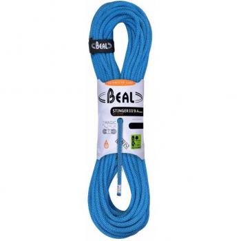 Beal Cuerda Stringer DCVR Unicore 9.4 mm, 60 m, color azul, cuerda de escalada con recubrimiento seco y tecnología Unicore
