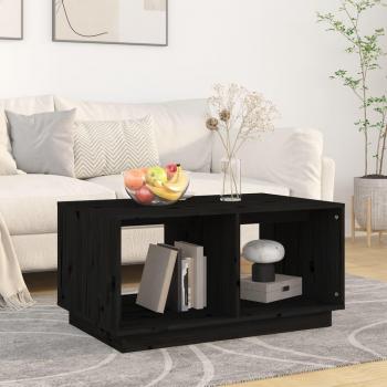 Mesa de centro de madera maciza de pino 80x50x40 cm en colores Natural, Blanco, Gris y Negro - Mesita de Salón o Comedor o Auxiliar