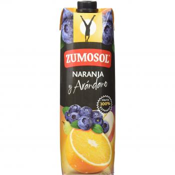 Zumosol Envase de Zumo Naranja-Arándano - 1000 ml - [Pack de 4]