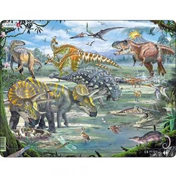 Larsen FH31 Dinosaur Frame Puzzle - 65 Pieces