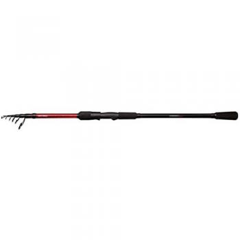 Mikado Caña de Spinning Intro Tele, caña de pescar telescópica, ligera y portátil, diseñada para pesca en agua dulce y salada, con acción rápida y anillas de alta calidad