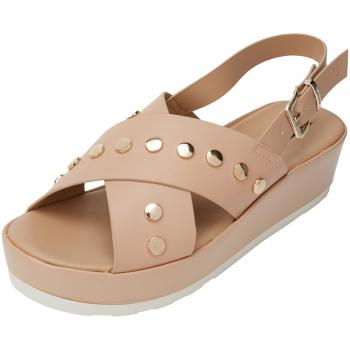 Sandalias de Mujer MTNG con Plataforma Rosa Básico Nude 39 EU