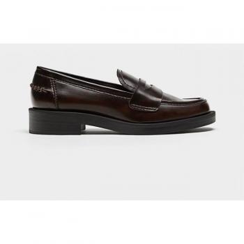 Stradivarius Penny Loafers Brown