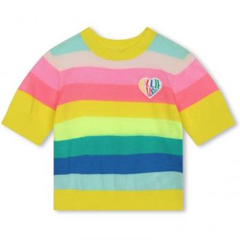 Billieblush - Jersey de niña a rayas de manga corta