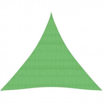 Parasol vela HDPE verde claro 160 g/m² 3,6x3,6 m