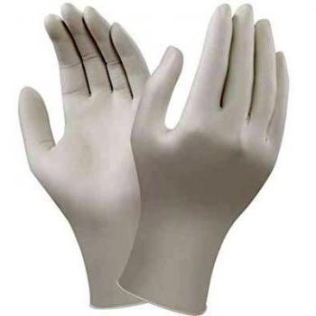 Box - Guantes de nitrilo sin polvo, color blanco, 200 unidades