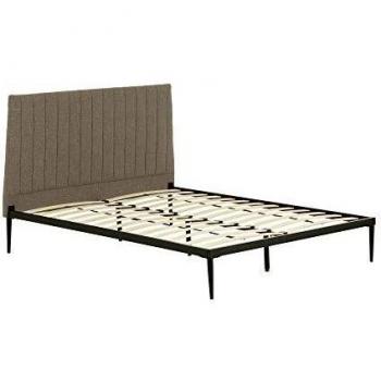 Kave Home - Cama con somier Nelly 150 x 190 cm Gris