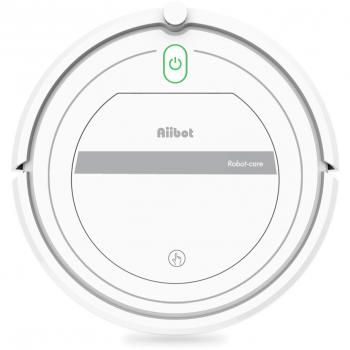 AIIBOT Aspirador Robot con Sistema de Limpieza de 3- Etapas, Sensor Inteligente de Detención de Caídas, Filtro HEPA, para Apartamentos/Casa Pequeña/Piso Duro/Alfombra de Pila Baja