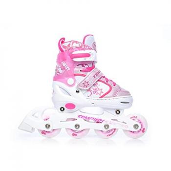 Tempish Patines En Línea Swist Flash, Patines en línea para niños, diseño colorido, ruedas de alta calidad, tamaño ajustable