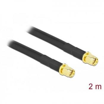 Cable Antena SMA a SMA LMR/CFD300 2 m bajo pérdida (0.31 dB) - Delock 90450