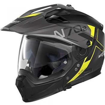Casco Nolan N70-2 X Bungee N-Com Negro Amarillo 2XS