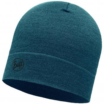 Buff Midweight Wool Hat Accesorio para la Cabeza, Unisex, Ocean Melange, L