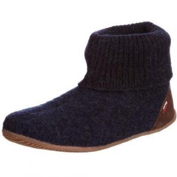 Living Kitzbühel Hoher Hüttenschuh uni 1428-0590 - Zapatillas de casa para niños, color azul, talla 29