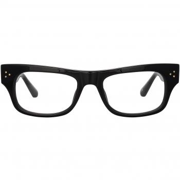 Linda Farrow FALCK LFL1448 C4 Men's Eyeglasses Black Size 51 - Blue Light Block Available