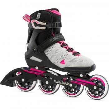 Patines en Línea Rollerblade Sirio 90 para Mujer - Ruedas de 90 mm, Chasis de Aluminio, Botín Confortable, Sistema de Cierre Ajustable, Diseño Aerodinámico