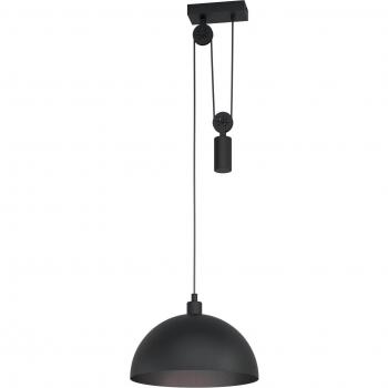 Lámpara Colgante Vintage Industrial Winkworth 1 Negra E27