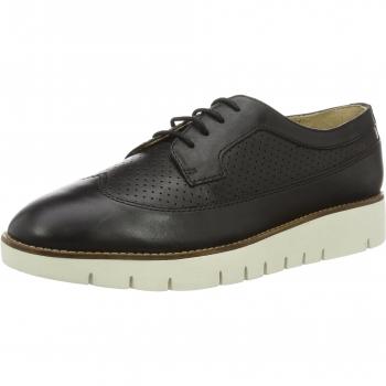 Geox D Blenda A, Zapatos de Cordones Derby para Mujer, Negro