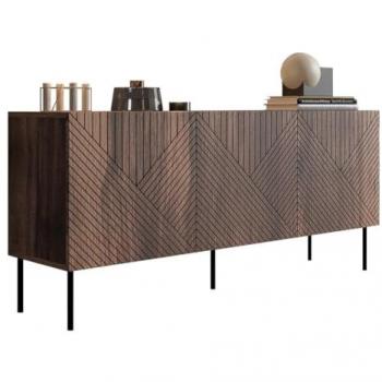 Aparador Charlotte L100, Muebles ES, Aglomerado laminado, MDF, 150 x 70 x 42cm