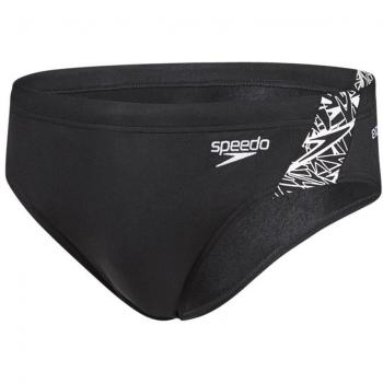 Speedo Boom Splice 7cm Bañador Slip, Hombre, Negro
