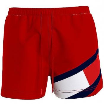 Tommy Hilfiger - Bañador bermuda de hombre color block y bandera diagonal