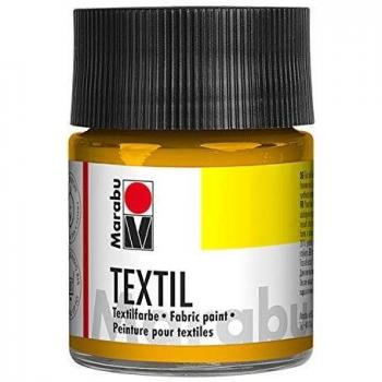 Pintura Textil Marabu, Amarillo Medio, 50 ml en Vaso