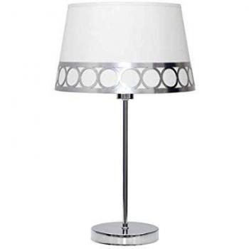 Lampara Sobremesa Dalia 1xe14 Blanco/plata de FABRILAMP.