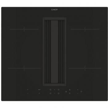 Vitrocerámica de inducción con extractor Candy CIH6I4CF, 60 cm, color negro