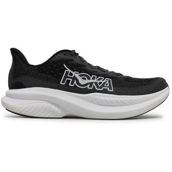 Hoka One One Mach 6 Men's Road Running Shoes - Black/White, Size 12.5D