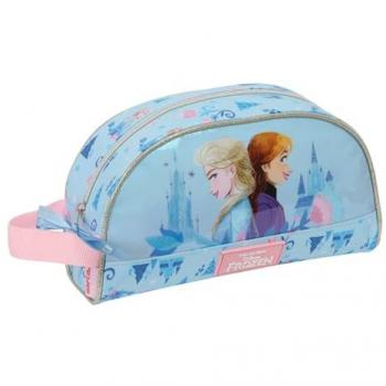 Neceser Infantil Adaptable a Carro Frozen Ice Magic 26x16x9 cm, Ideal para Niños de 5 a 14 Años, Cómodo y Resistente